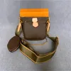3pieces Set P￥sar H￶g Qulity Designer Kvinnor Handv￤skor Multi Pochette Accessories Crossbody Bag Fashion Handbag Waule Female Pur316m