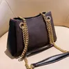 سلسلة حقيبة crossbody حقائب النساء محفظة الأزياء جلد طبيعي خليط اللون إلكتروني الرجعية سستة جودة عالية ثلاثة طبقات