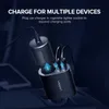 Ugreen Quick Charge 3.0 90W Telefono a ricarica rapida per iPhone Xiaomi Dual USB Charger Car Cigarette