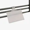 Hylla Etiketthållare 4x7cm Sign Clips för Wire Grids Racks Brackets