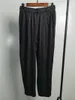 Miyake Pantalon court plissé fendu cheville effilée décontracté amincissant taille élastique oggers femmes femme capris femme