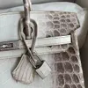 Women Designers Bags 2021 Handbags Crossbody Full Leather Silver Diamond Buckle Imported Nile Crocodile Fashion High Quality Hand Stitched