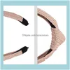 Aessories Tools Productsgirl Bohemian Knitted St Hairband Lady Weaving Knotted Headband Cross Women Hair Hoop Aessories1 Drop Delivery 202