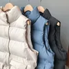 Women's Vests Women's Fashion Parkas 2022 Women Winter Vest Coat Stand Collar Long Warm Tops Chaleco Mujer Gilet Casaco Feminino