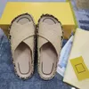 2021 sommer frauen Slipper Mode Designer Komfortable Neueste Stroh Flache Slipper