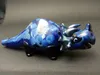 Pipes à fumer Mode Animal Style Barboteurs En Verre Dinosaure Tabac Eau Pipe À Main Épais Bleu Foncé Accessosires Mignon Dab Rig