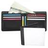 2021 Sublimation Blank DIY PU Double Side Foldable Clutch Wallet For Women Men Creativity Thermal Transfer Printing Purse FHL471-WLL