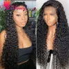wigs 360 Edge Water Wave Human hair Sdamey Hd Transparent 13 x413 x6 Deep Gulf Frontal long Brazilian 4X4 Closing Pruik2861568