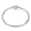 Mode S925 En Argent Sterling Plaqué Serpent Chaîne Bracelet Fit Charme Perles Bracelets Femmes Bijoux À Bricoler Soi-Même Faisant Des Accessoires Prix De Gros