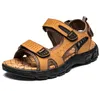 Мужские летние сандалии натуральная кожа открытый ручной работы мужские тапочки обувь мужские пляжные мягкие дышащие кроссовки