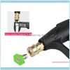 Suprimentos de rega Pátio, Lawn Garden Home Gardenwatering Equipamentos 5-Color Quick Conector Bico Limpeza Hine High Pressure Head 1 /