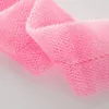 Cintura per asciugamano da bagno con doppio manico estraibile, tessuto in nylon, colore puro, strofinamento posteriore in spugna, fiore fasciato, doccia per uso domestico, durevole