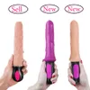 FLXUR 12 Modus Verwarming Realistische Dildo Flexibele Zachte Siliconen Penis G Spot Vagina Vibrator Masturbator Seksspeeltje Voor Vrouwen Y03203076675