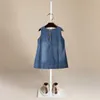 Bärenführer Mädchen Röcke Baby Mädchen Kleidung Sommer Entzückende Kinder Denim Rock Modis Button Jeans Rock Culottes Kurze Mädchen Q0716