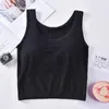 Kvinnors shapers Kvinnors bekv￤ma sexiga kvinnor Vest Camis Tee Tanks Top Knit Camisole ￤rml￶s t-shirt Crop Kvinna