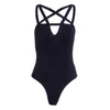 Goth combi e bodysuit sexy vestuário corpo traf cyber y2k baddie roupas de verão top 80161 210712