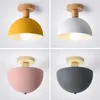 Plafondlampen moderne led -licht industriële lamp eierschaal -Noordse lampen voor slaapkamer keuken mantel restaurant ingang E27