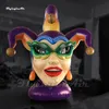 Customized Entrance Decorative Inflatable Queen Medusa Head Model 3m Height Air Blown Clown Witch Balloon For Outdoor Halloween Decoration