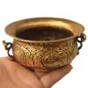 Dekorativa Objekt Figuriner Koppar Treasure Bowl Cornucopia Ornaments Good Lucky Goddess of Wealth Feng Shui Decor Ruyi Craft Home Decora