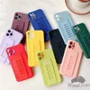 Silicone Soft TPU Belt Fodral för iPhone 12 11 Pro Max XS XR 6 6S 7 8 Plus