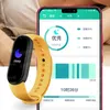 M6 Smart Bracciale Orologio Fitness Tracker Frequenza cardiaca reale Monitor della pressione sanguigna Schermo a colori IP67 Impermeabile per la corsa Sit-up Skippiong Rope Ect Sport