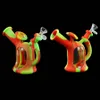 shisha hookah glass bong dab water smoking pipe Watering canister hookahs silicone hose joint height 6.2"