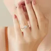 Fan Yucheng – bague de bras classique à six griffes, proposition féminine, diffusion en direct, diamant ouvert simulé de deux carats