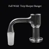 Full Weld Beveled Edge Terp Slurpers Blender Smoking Quartz Banger 10mm 14mm 18mm 22mmOD Two Styles Nails For dab rig Glass Bongs DW41 39