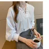 Autumn Fashion Temperament White Shirt Women's Long Sleeve plus size women tops blusa manga larga mujer blouse 6561 50 210427