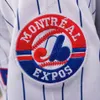 Koszulka Pedro Martinez Vintage 2004 WS 2015 Hall Of Fame Naszywka Expos 1982 Biała prążkowana Niebiesko-szara Trun Back Czerwona Granatowa Rozmiar S-3XL