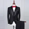 Mens Wedding Suits Groom 2021 Slim Fit Manlig kostym Formell Black Luxury Man Senaste Coat Pant Designs Costume Homme Mariage Men039S7834822
