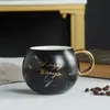 Tazza da caffè in ceramica di marmo, manico in oro, colazione, latte, ufficio, tazze da caffè espresso, regalo per amici