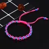 Boho Evil Eye Beaded Charm Bracelets for Women Men Rope Summer Barefoot Anklets Jewelry