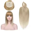 Kvinnor ombre hårförlängningsklämma med Bang Long Straight Synthetic Hair Piece High Temperatur Fiber 2101084226871