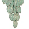 Vintage Dangle Kolczyk Dla Kobiet Przeczucie Zielony Liść Wielowarstwowy Tassel Alloy Kolczyki Moda Retro Biżuteria etniczna Czeski