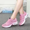 2022 Casual Plus Size Damesschoenen Koreaanse Student Kussen Zacht Bodem Ademend Casual Running Shos Flying Geweven Sportschoen Dames M2028