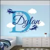 JOYRESIDE Personalized Names Sticker Home Bedroom Custom Name Decal Different Designs Choose Wall Sicker Vinyl WM001