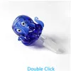 Rauchpfeifen und Bongs Zubehör 14 mm 18 mm Schüssel Glas Octopus Style Dicke Pyrex-Schalen mit buntem Tabakkraut für Wasserbong-Dab-Rig