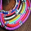 Boho Surfer Choker Kettingen Boheemse Sieraden Voor Vrouwen Meisjes Multicolor Kralen Strand Regenboog Stretch Chokers Ketting