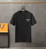 Męskie Projektant Lato T Shirt z trójkąt Metalowy wzór Casual Moda 2022 Koszulka Chłopcy Hiphop Streetwear Topy EUR Rozmiar