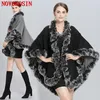 cape poncho preto