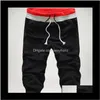 Clothing Apparel Drop Delivery 2021 Summer Style Mens Harem Sport Athletic Baggy Jogger Cotton Blends Shorts Black Gray Plus Size S-Xxl Zyz7C