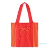 Вечерние сумки цветной блок мода дизайн вязаный покупатель сумка роскошная сумка нейлон Tote с галстуком бабочка большая расширяемая школа путешествия плечевой