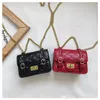 Children designer handbag autumn winter kids letter retro messenger bag embroidery line girl chain one shoulder crossbody bags F733