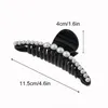 Perles perles griffes de cheveux boucles en plastique Femmes à cheveux Clipines épingles à cheveux grande taille Barrette simple Lady Hairgrip Girls Accessoires