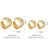 Hoop Huggie Osobowość 45 mm Big Gold Hoops Kolczyki Minimalistyczny Gruby Okrągły Okrąg Dla Kobiet Złoty Trendy Party Prezent Hiphop Rock