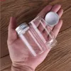 15 Parça 60ml 37 * 80mm Cam Şişeler Alüminyum Kapaklar ile Baharat Konteyner Kavanozları Düğünçmeler için DIY Craft