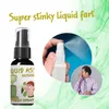 Festmasker 30ml Super Stinky Liquid Fart Fruktansvärd Lukt Spray Långvarig Halloween Prank Toy Vuxna Barn Parodi Lukt