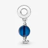 2021 Sieraden Sets 925 Sterling Zilver Blauw Globe Dangle Charm Hangers Charms Kralen Fit Originele Armbanden Sieraden DIY Maken 799430C01