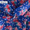 women elegant v neck flower print knotted slim mini dress female sexy backless a line vestidos chic party dresses DS4432 210420